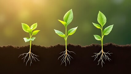  “Set up an experiment to study the effects of different soil types (e.g., sandy, clay, loam) on plant growth. Track growth rates, leaf color, and root development over time, and analyze which soil