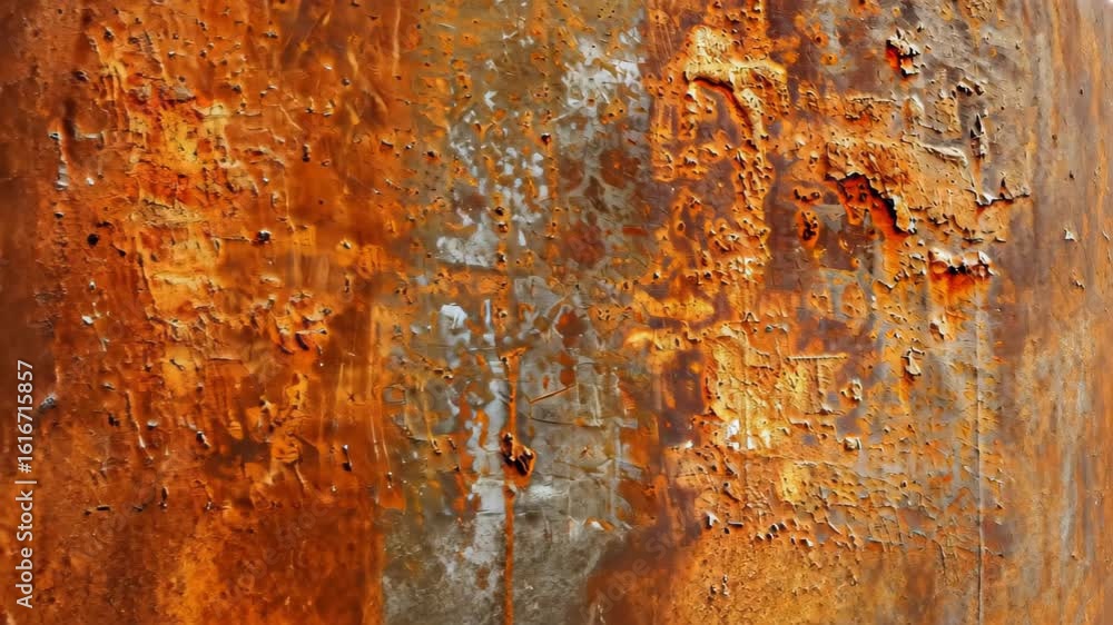 Poster rusty and textured: a close-up view revealing a weathered surface, with rust and detailed texture, s