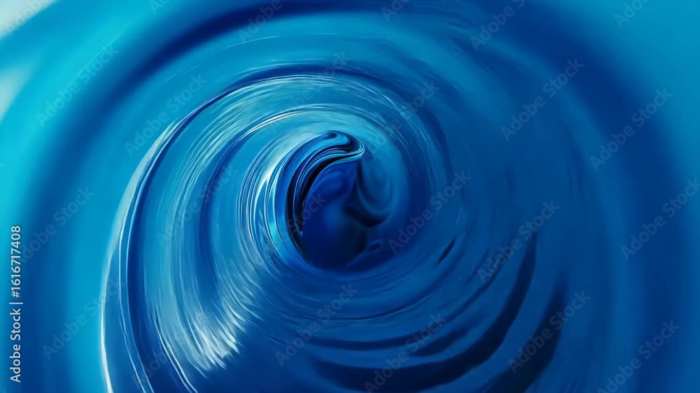 Poster abstract swirl of azure: a dynamic spiral of cool blue hues creates a mesmerizing visual effect, wit