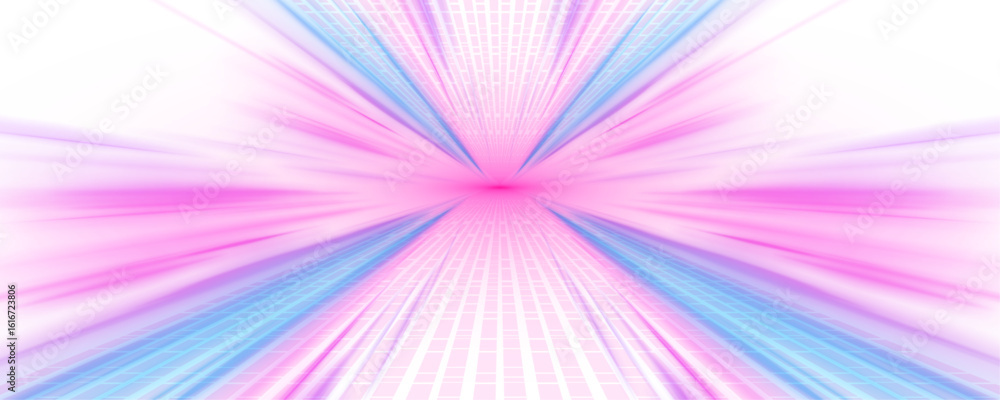 Poster vector connection background of horizontal speed lines. futuristic dynamic motion technology, air fl