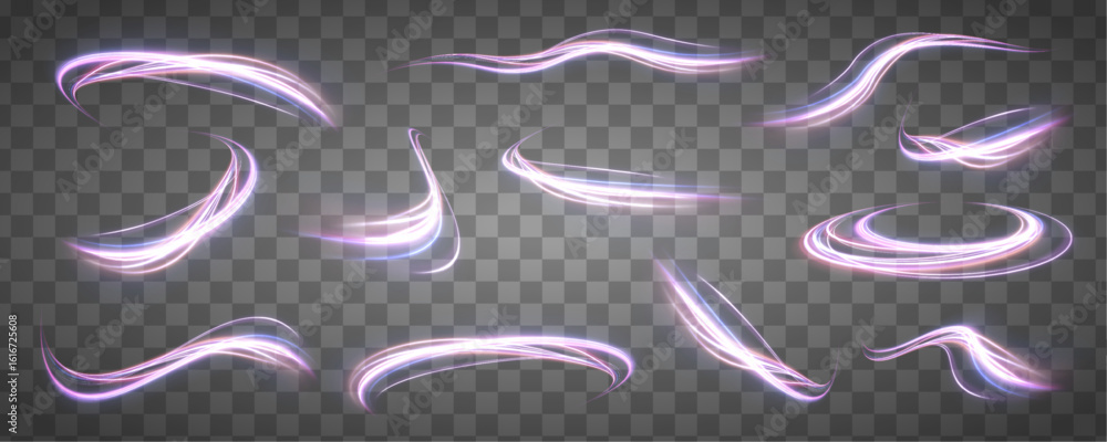 Aufkleber speed connection vector background. dynamic and vibrant abstract art with smooth lines in pink, purp