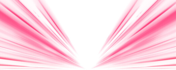 Neon stripes in the shape of a drill, turns and swirls. High speed concept illustration. Abstract background in blue and purple neon colors on a white background PNG.