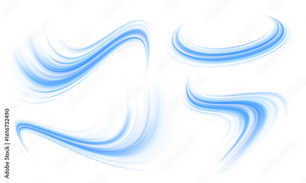 Poster vector illustration png of fast data transfer with luminous neon waves and sparkling spiral sparks. 