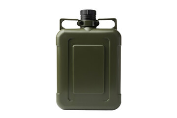 Obraz premium Green plastic army water canteen
