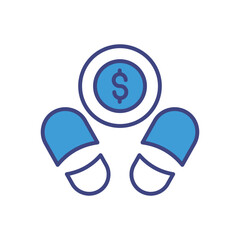 Money Start icon vector