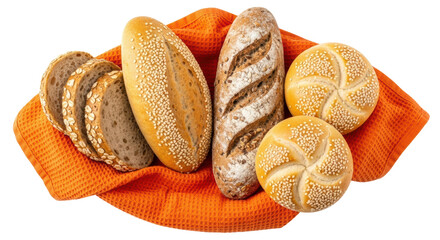 Isolated Assortment of Breads