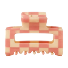  PNG Checkered pink hair clip © Rawpixel.com