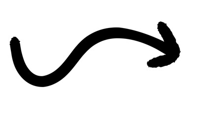 brush black and white arrows