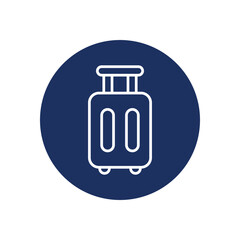 Luggage icon vector