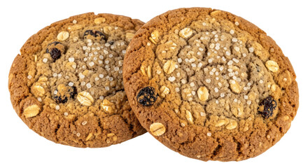 Isolated Oatmeal Cookies