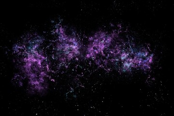Purple Nebula Star Universe Galaxy Terxture Center Shape Background