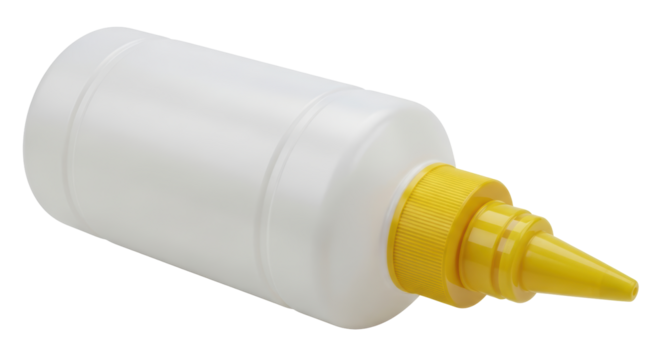 Isolated Plastic Squeeze Bottle