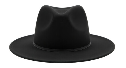 Isolated Black Fedora Hat
