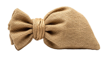 Isolated Burlap Bag