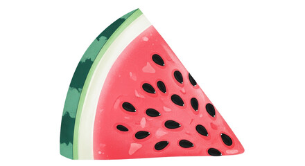 Isolated Watermelon Slice
