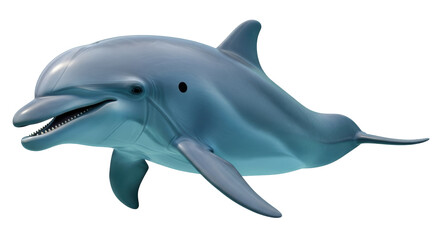 Isolated cartoon dolphin