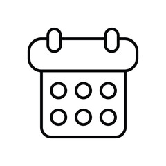 Calendar icon vector
