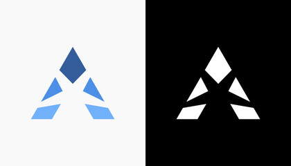 Unique modern creative elegant letter A logo Vector icon template