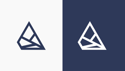 Unique modern creative elegant letter A logo Vector icon template