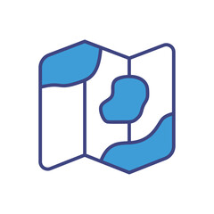 Map icon vector