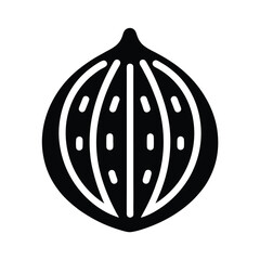 Ground Nutmeg Puff Icon Vector Illustration