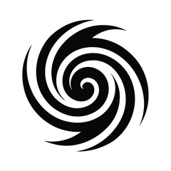 Ground Swirl Crest Icon Vector Illustration