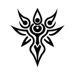 Tribal Blend Trace Icon Vector Illustration