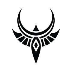 Tribal Spirit Arc Icon Vector Illustration
