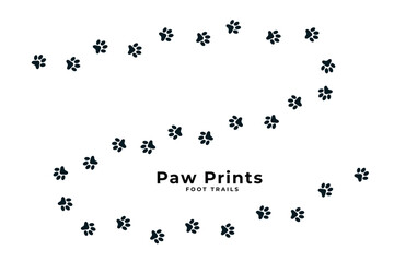 Animal paw print collection