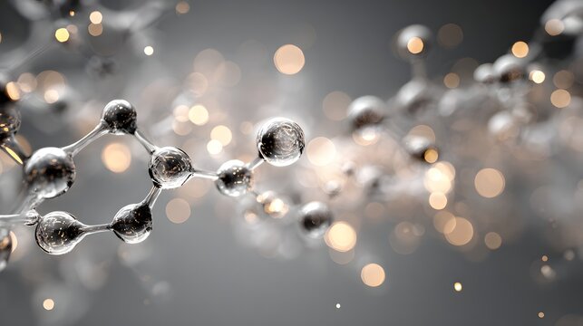 Abstract illustration of molecular structure.