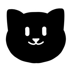 black cat face