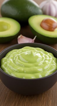 creamy avocado in a bowl