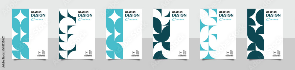 Poster flat minimalistic background with stylish composition, can be used for template kits