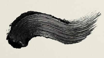 Black mascara stroke texture