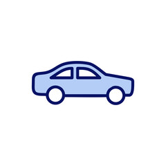Car icon vector. car sign and symbol. small sedan