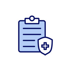 Medical insurance icon vector. health insurance sign and symbol