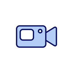 Video icon vector. video camera sign and symbol. movie sign. cinema