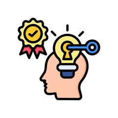 Intellectual Property lineal color icon