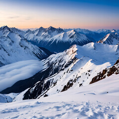 winter mountain landscape
