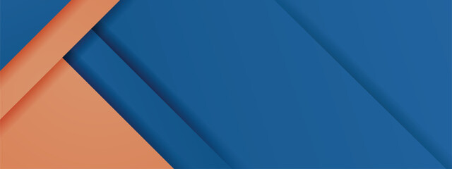 Blue and Orange Abstract Tech-Inspired Background with Geometric Shapes