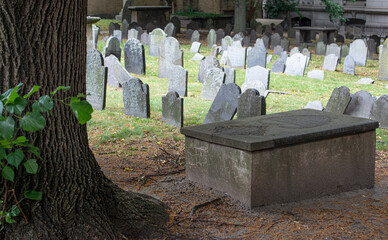 Old cemetery in Boston 