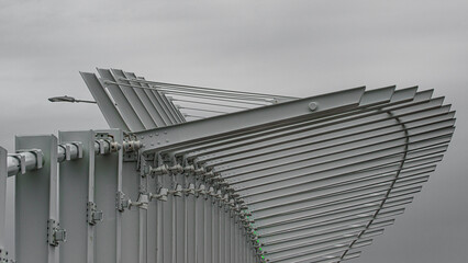 Abstract bridge in the city