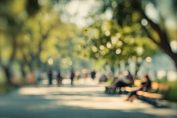 Blurred park scene on a sunny day (3)