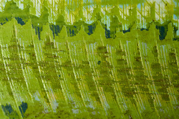 Bright Green Abstract Texture With Layered Strokes and Vibrant Patterns Found in Modern Art