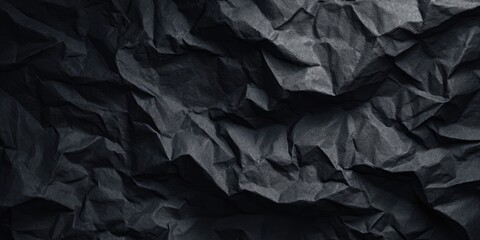 Textured dark crumpled paper