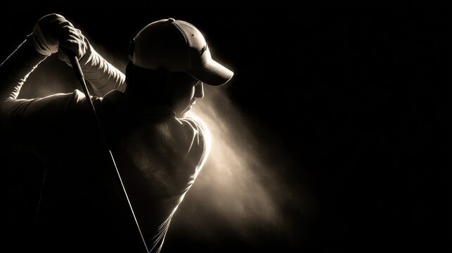 Artistic lighting on club head during dynamic swing