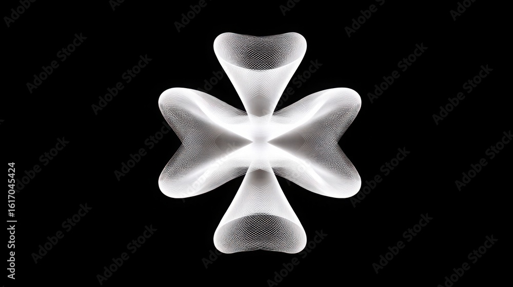 Aufkleber elegant white quantum liquidity pulse icon concept featuring waveform representations for enhanced f