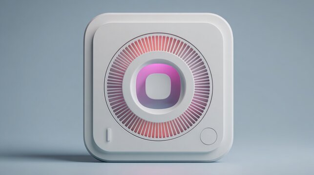 Visualization of a white quantum return optimizer icon concept dashboard module for analyzing financial performance
