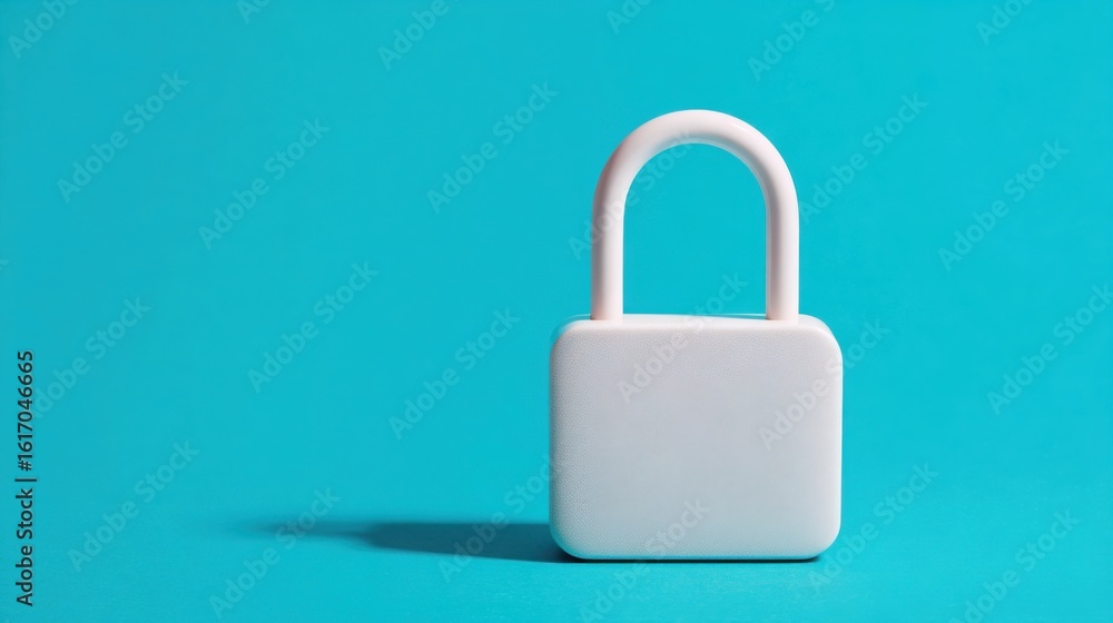 Poster minimalistic quantum secure price feed icon concept depicting modern financial data transmission and