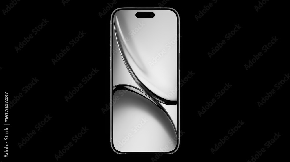 Poster modern smartphone screen protector isolated on transparent background
